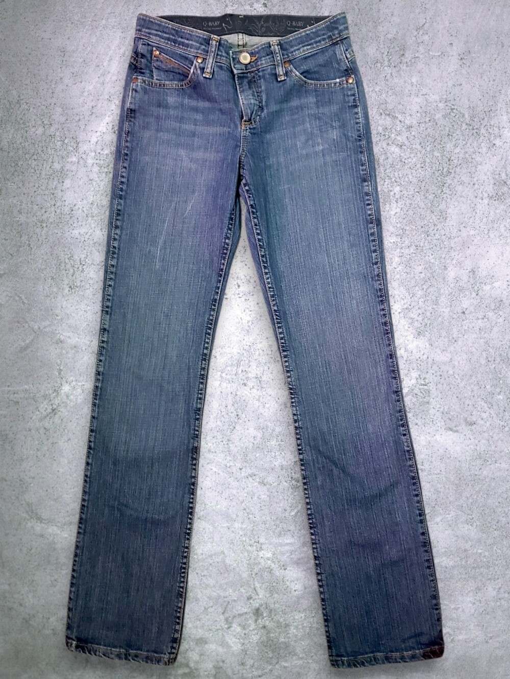 Wrangler Q-Baby Ultimate Riding Jeans Bootcut WRQ20TB Medium Wash Size 1/2x34